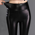 Calça Charleisure™ - Legging Cintura Alta em Couro Sintético