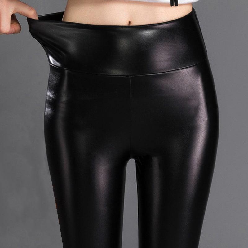 Calça Charleisure™ - Legging Cintura Alta em Couro Sintético