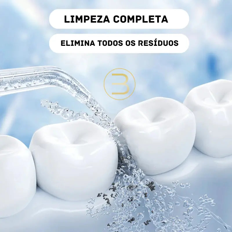 Irrigador Bucal Limpeza Completa DentalClean® + BRINDE SÓ HOJE!