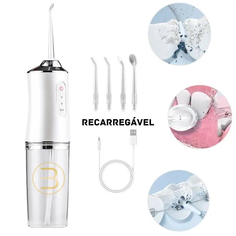 Irrigador Bucal Limpeza Completa DentalClean® + BRINDE SÓ HOJE!